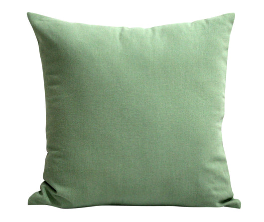 TESS-HOME COLLECTION N.4 cuscini arredo 40x40 con federa tinta unita  Smoke green