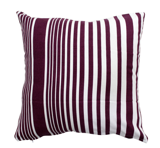 TESS-HOME COLLECTION N.4 cuscini arredo 40x40 con federa Stripe mosto