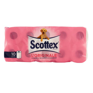 Scottex l'originale carta igienica 6 confezioni da 10 rotoli ciascuno