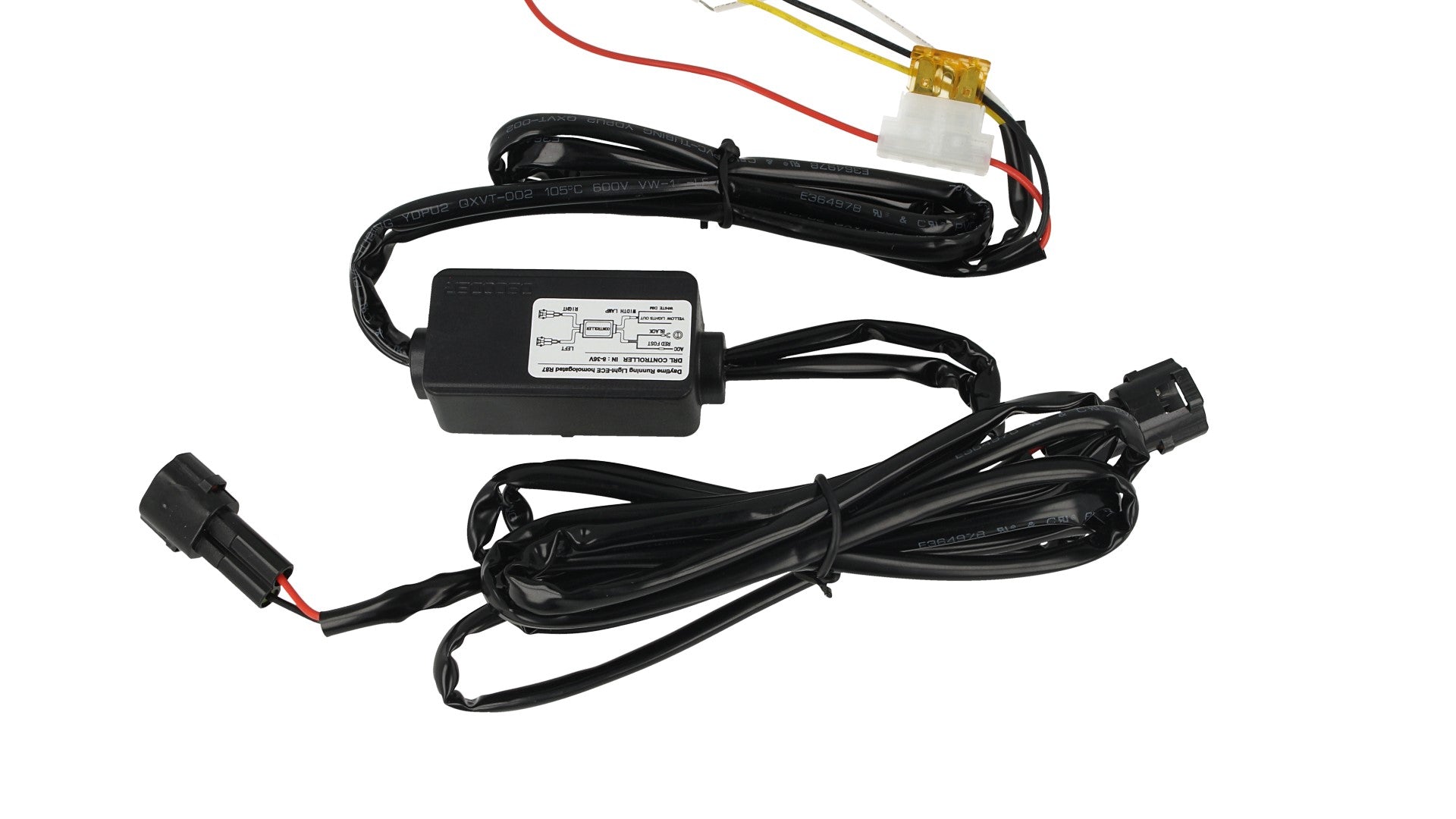 Cablaggio Rele Con Fusibile Per Luci Diurne Led DRLs 12V 24V 5X2W Compatibile Con DL5151