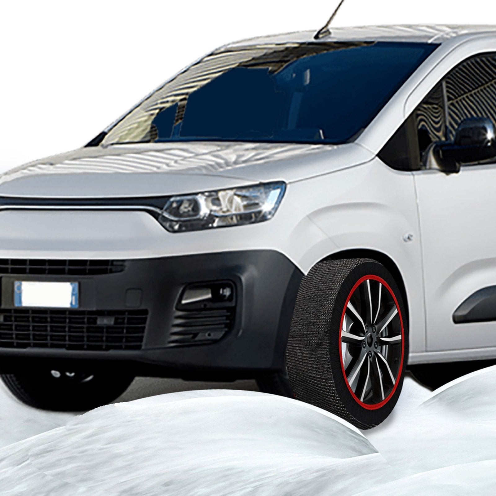 Calze Da Neve per Auto Elettriche SUV 4X4 Camper Caravan Veicoli Commerciali Omologate EN 16662-1 Misura L