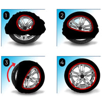 Calze Da Neve per Auto Elettriche SUV 4X4 Camper Caravan Veicoli Commerciali Omologate EN 16662-1 Misura L