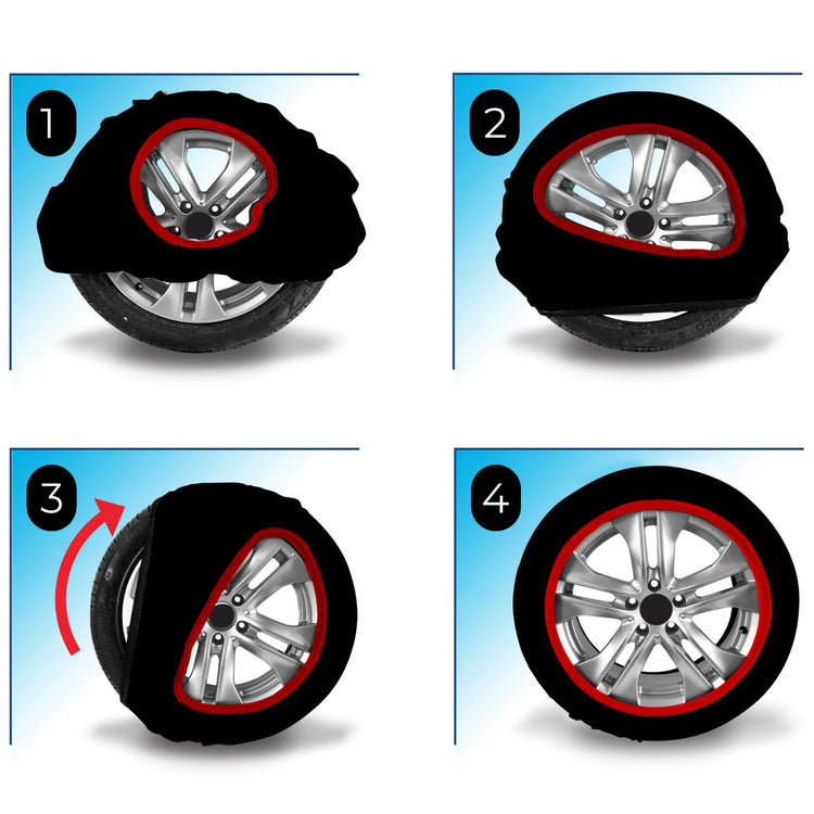 Calze Da Neve per Auto Elettriche SUV 4X4 Camper Caravan Veicoli Commerciali Omologate EN 16662-1 Misura M