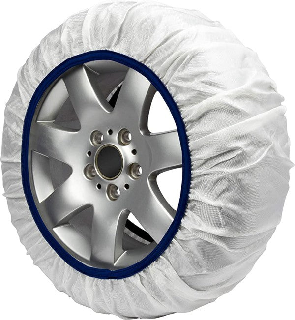 Calze Da Neve per Auto Omologate EN 16662-1 Modello Bianco Standard Misura S