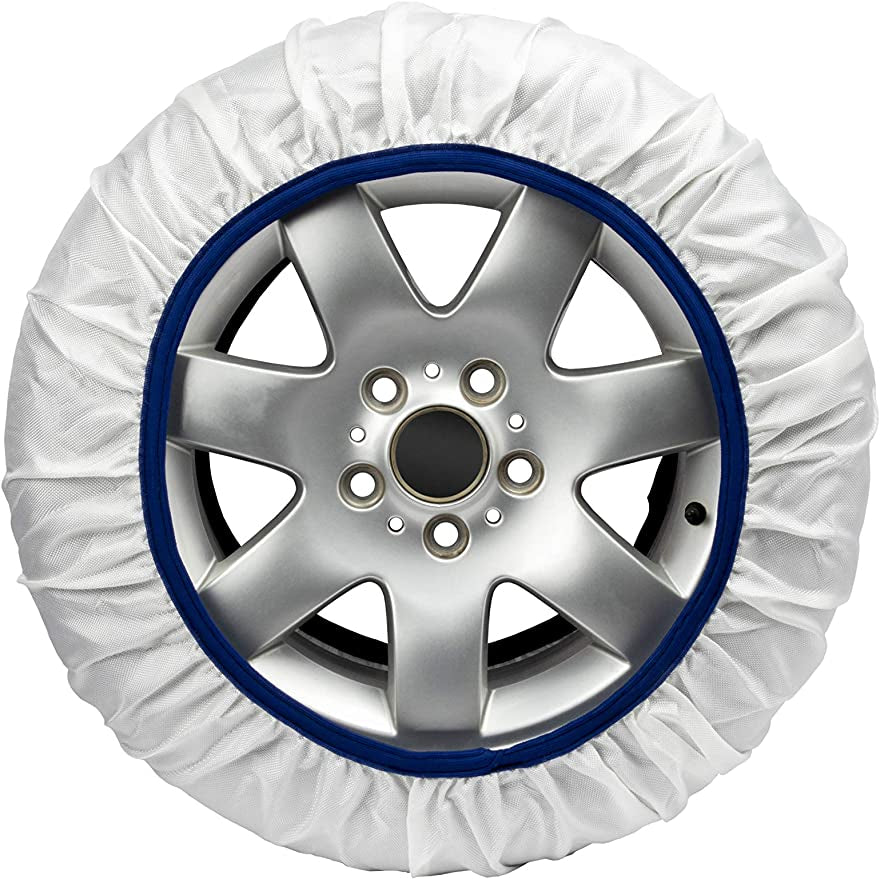 Calze Da Neve per Auto Omologate EN 16662-1 Modello Bianco Standard Misura S