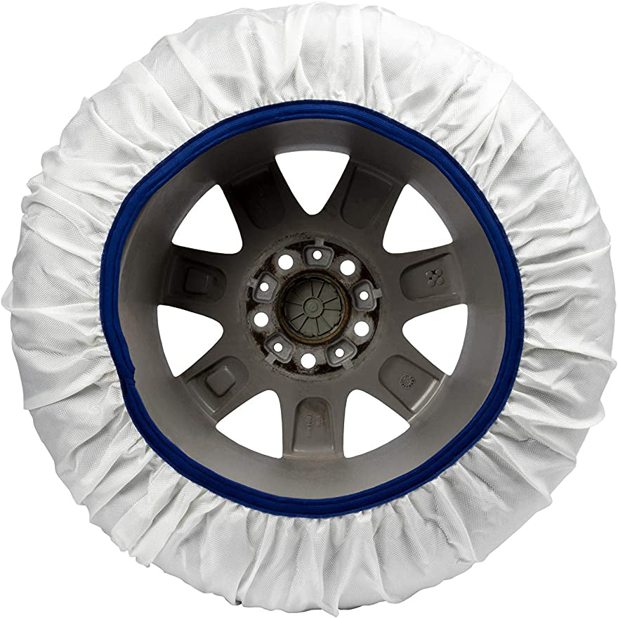 Calze Da Neve per Auto Omologate EN 16662-1 Modello Bianco Standard Misura S