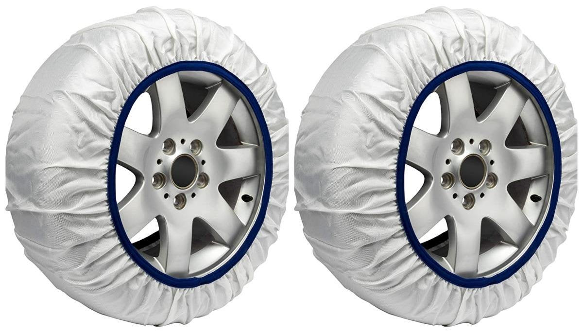 Calze Da Neve per Auto Omologate EN 16662-1 Modello Bianco Standard Misura XL