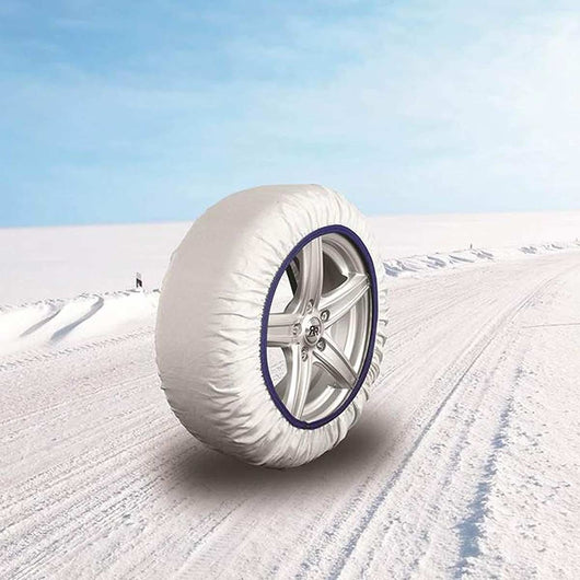 Calze Da Neve per Auto Omologate EN 16662-1 Modello Bianco Standard Misura XL