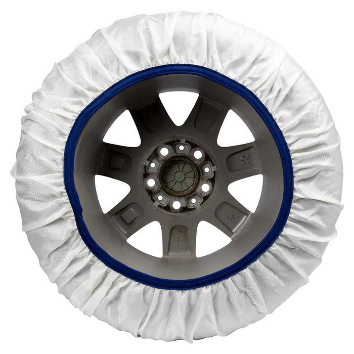 Calze Da Neve per Auto Omologate EN 16662-1 Modello Bianco Standard Misura M