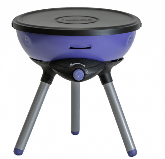 Campingaz party camping grill 200 cv, piccola griglia e fornello a gas in 1, 2 000 watts, funzionamento con cartuccia di gas cv 470+, blu, 15 x 3 x 15 cm