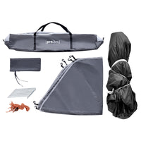 Tenda Pop Up 'Nybro' da Campeggio per 2-3 Persone, Incl. Borsa di Trasporto - Grigio [pro.tec]