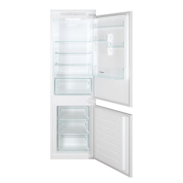 Candy fresco cbl3518f frigorifero da incasso, 264 l, 2 porte, app hon, tecnologia low frost, trattamento antimuffa, classe f, 54x54,5x177,2 cm, bianco