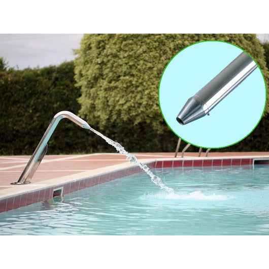 Cannone Piscina Ithaka Inox 316 Lucido, Con Bocchetta Circolare