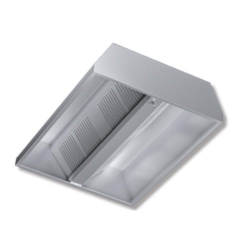 Cappa 140x130x45 acciaio inox Centrale neutra cucina ristorante RS7329