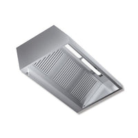 Cappa 160x110x45 acciaio inox Parete neutra luci cucina ristorante RS7456