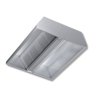 Cappa 200x150x45 acciaio inox Centrale neutra cucina ristorante RS7340