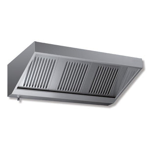 Cappa 240x110x45 acciaio inox Snack neutra cucina ristorante RS7202