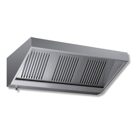 Cappa 280x70x45 acciaio inox Snack neutra cucina ristorante RS7184