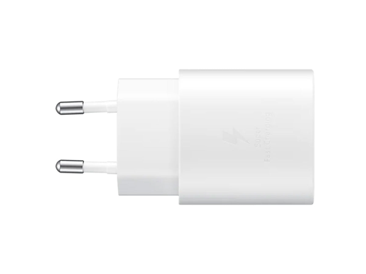 Caricatore USB C 25W Bianco Caricabatterie PD Ricarica Ultra Rapida 5V 3A 9V 2,77A