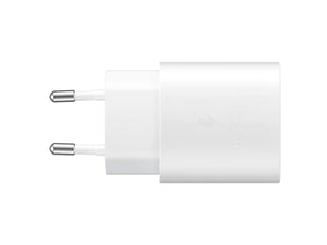 Caricatore USB C 25W Bianco Caricabatterie PD Ricarica Ultra Rapida 5V 3A 9V 2,77A