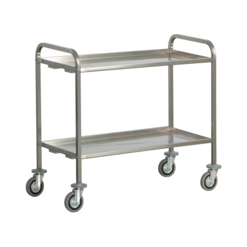 Carrello di servizio 2 piani inox 200 kg cm 92x67x98 RS9470