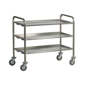 Carrello di servizio 3 piani inox 200 kg cm 92x67x98 RS9471