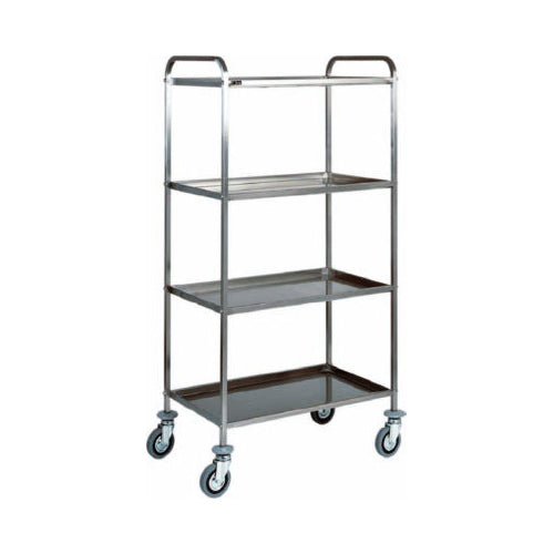 Carrello di servizio 4 piani ristorante inox cm 111x57x172 RS0394