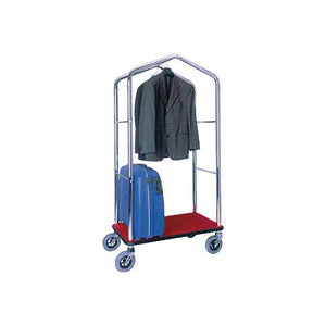 Carrello portavaligie albergo appendiabiti cm 95x55x183 RSB024