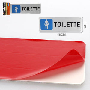 Cartello Segnaletico Toilette Donna 5*18CM