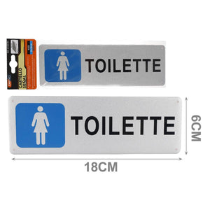 Cartello Segnaletico Toilette Donna 5*18CM