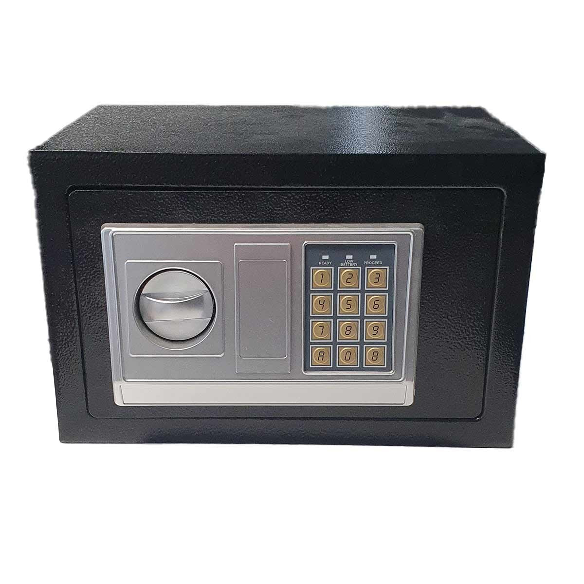 Cassaforte a Muro con Combinazione Numerica Digitale Elettronica e Doppia Chiave di Sicurezza Colore Assortito Nero/Bianco 4xAA Batterie 4,6Kg 31x20x20cm