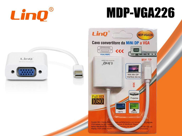 Cavo Convertitore Adattatore da mini DP a VGA