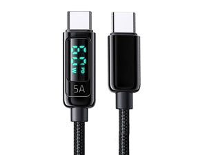 Cavo USB C USB C PD QC3.0 60W 20V 3A 1M Con Display Indicatore di Potenza