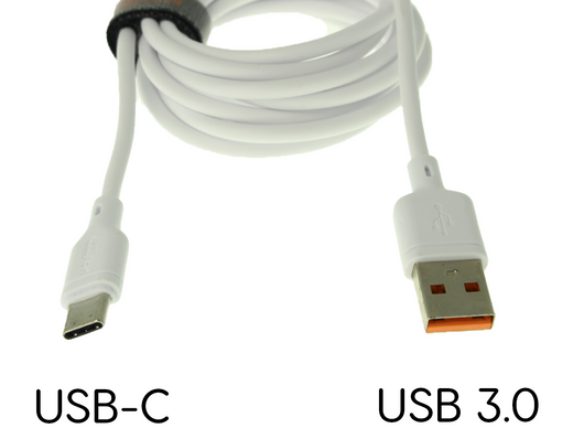 Cavo USB USB C 3A 1,5M Carica Veloce Bianco