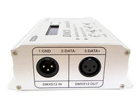 Centralina DMX-512 Decoder 4 Canali  + Controller RGB Per Luci Led 32A 12V 24V Con Display LCD