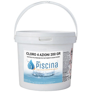 Cloro 4 Azioni 200 Gr Confezione Da 5 Kg Blisterate