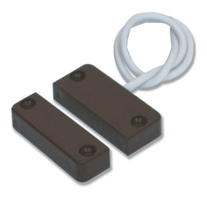 Contatto magnetico Hiltron per porte e finestre marrone C58M