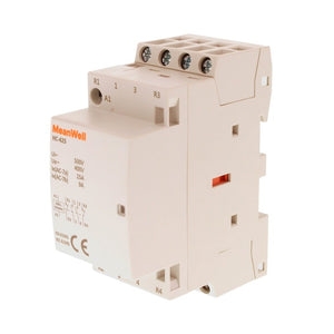 MeanWell Contattore Modulare AC 4P 2M 2NO+2NC 25A AC 230V IP20 IEC61095 / IEC60947-4-1