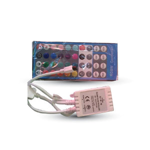 Controller per Strip LED RGBW + W Dimmerabile con Telecomando 40 Tasti SKU 3326