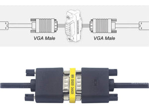 Convertitore Adattatore Video VGA 15P Da Femmina a Maschio