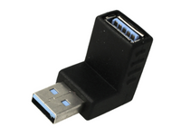 Convertitore Adattatore da USB 3.0 Femmina a USB Maschio Forma L 90 Gradi