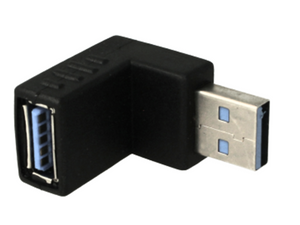 Convertitore Adattatore da USB 3.0 Femmina a USB Maschio Forma L 90 Gradi