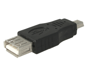 Convertitore Adattatore da USB Femmina a Mini USB Maschio