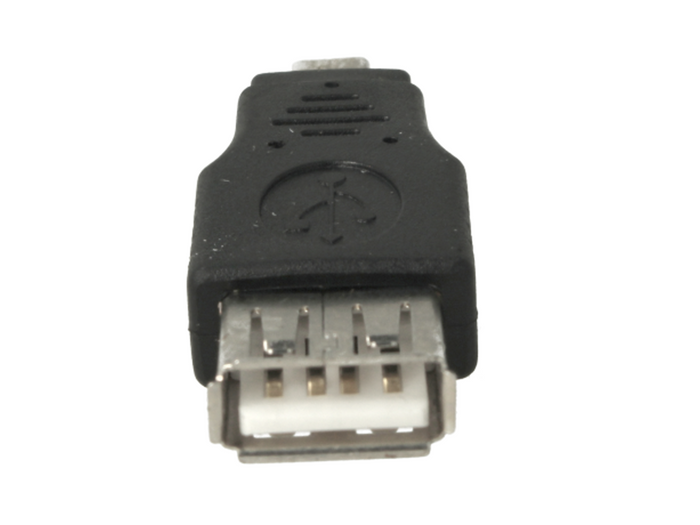 Convertitore Adattatore da USB Femmina a Mini USB Maschio