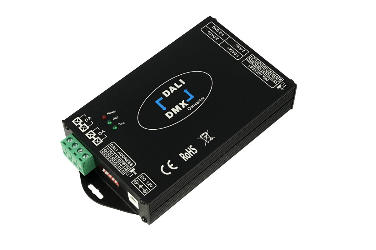 Convertitore Segnale Trasforma Da DMX a DALI e Da DALI a DMX 12V 24V 36V 48V