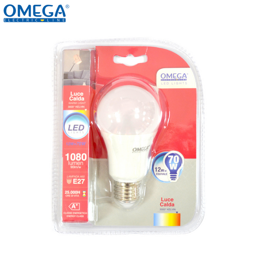 GOCCIA LED A60 12W 1050LM E27 3000K