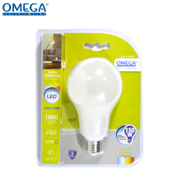 GOCCIA LED A70 20W E27 4000K