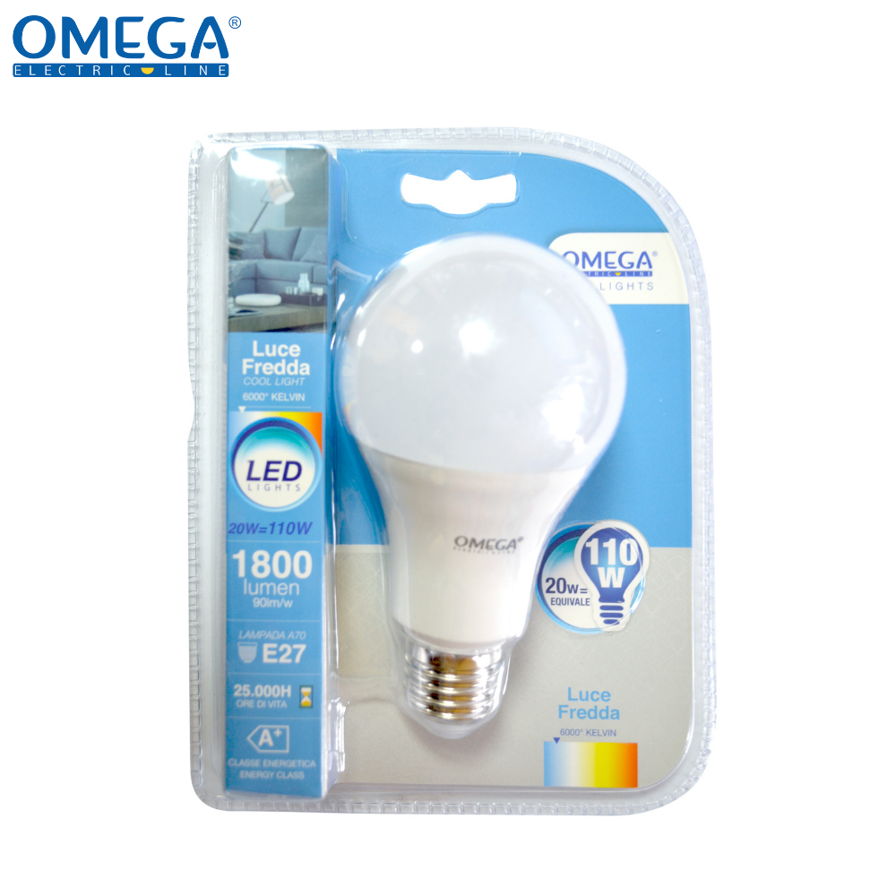 GOCCIA LED A80 20W E27 6000K