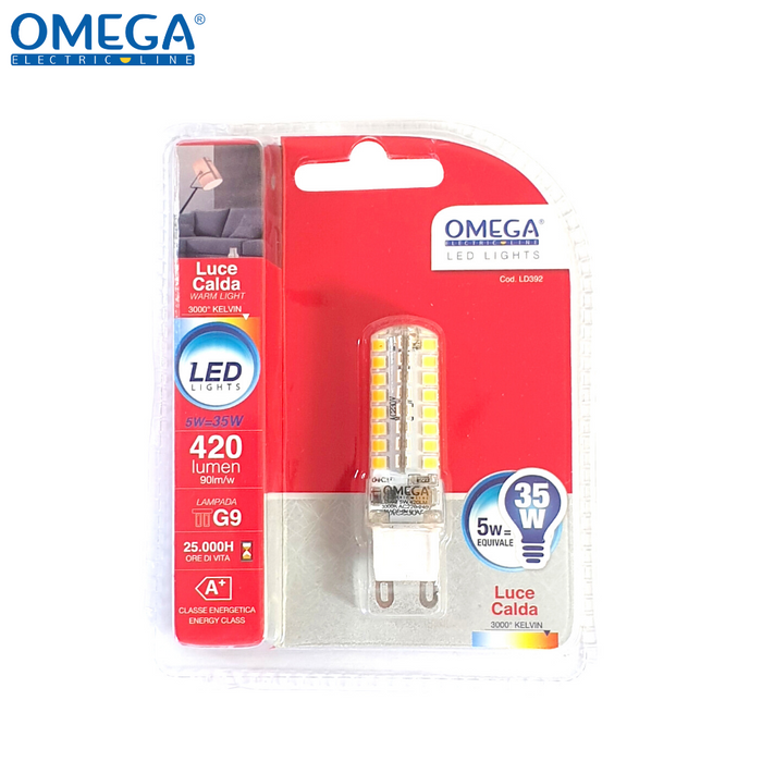 LED MINI CILINDRO G9 5W 3000K 420LM A+