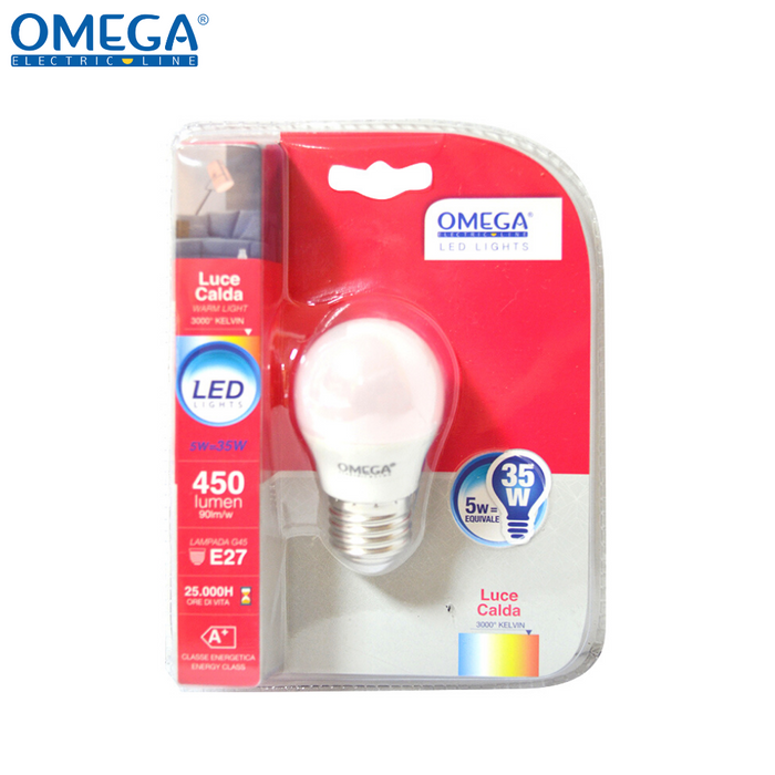 SFERA LED G45 5W 3000K 470lm E27